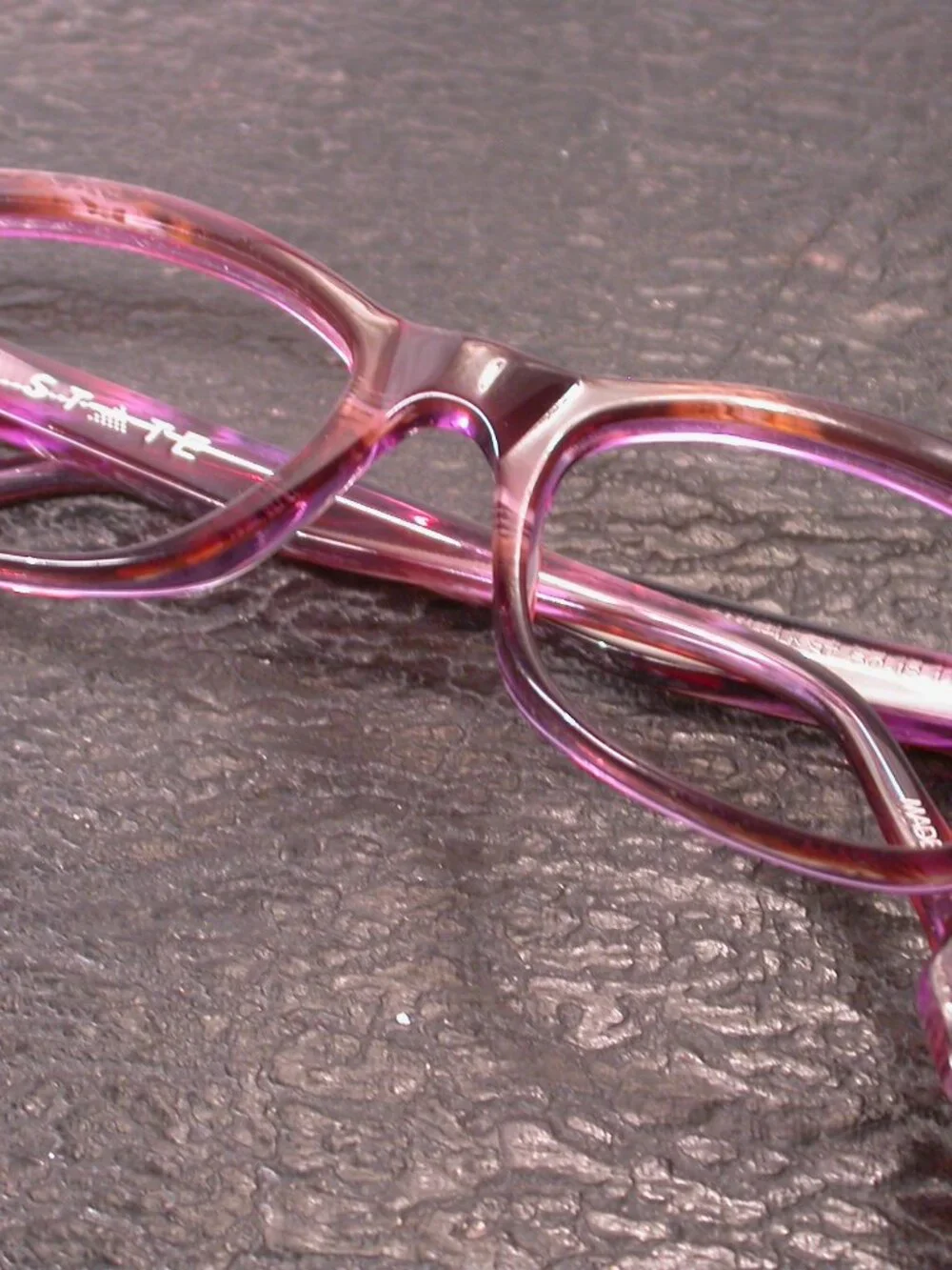 State Optical Halsted Purple Clear Eyeglasses Frames Made in USA